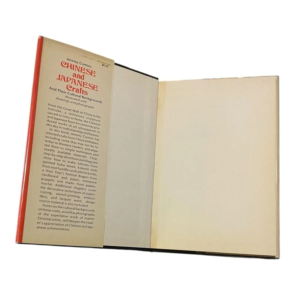 1st Edition‎ 1978 Jeremy Comins HB Chinese And Japanese Crafts VTG Ref Book w/DJ